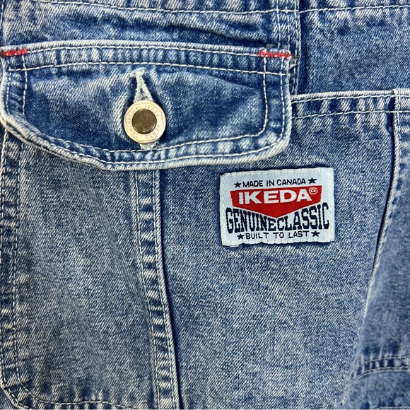 Vintage IKEDA 1910 100% cotton denim overalls M - Picture 5 of 14